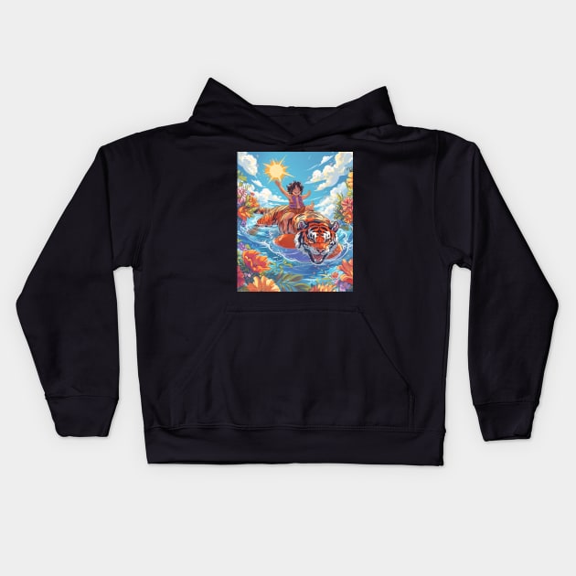 Calvin and Hobbes Holiday Kids Hoodie by QuickMart